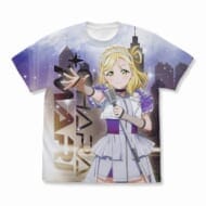 ラブライブ!サンシャイン!! 描き下ろし 小原鞠莉 フルグラフィックTシャツ ソロコンサートver./WHITE-L>