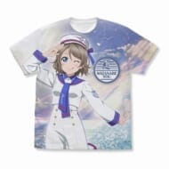 ラブライブ!サンシャイン!! 描き下ろし 渡辺 曜 フルグラフィックTシャツ ソロコンサートver./WHITE-XL>