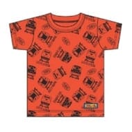 プラレール 単色総柄半袖Tシャツ 橙 130cm  (130cm 橙)