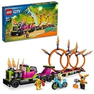 レゴ シティ LEGO トレーラートラックと火の輪くぐりチャレンジ 60357