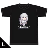 Re:ゼロから始める異世界生活 Tシャツ B エミリア Lサイズ>