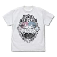 Re:ゼロから始める異世界生活 双子のレム&ラム Tシャツ/WHITE-M>