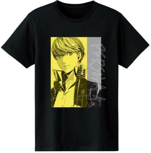 ペルソナシリーズ P4主人公 Ani-Art Tシャツ ブラック メンズLサイズ
