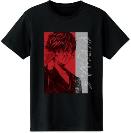 ペルソナシリーズ P5主人公 Ani-Art Tシャツ ブラック メンズLサイズ>