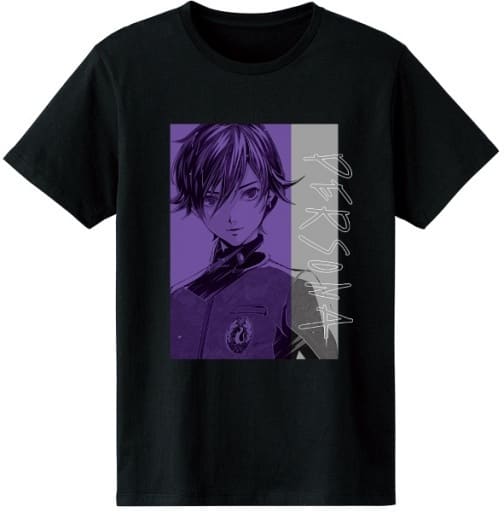 ペルソナシリーズ P1主人公 Ani-Art Tシャツ ブラック メンズLサイズ