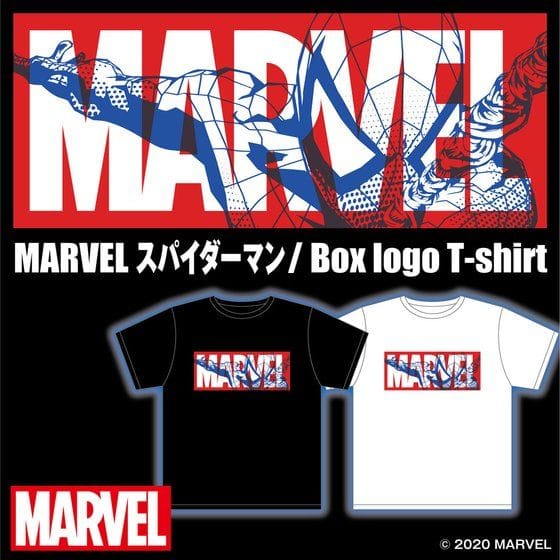 Marvel/Box logo Tシャツ スパイダーマン>