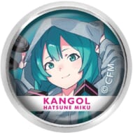 初音ミク KANGOL(R)コラボ 描き下ろし 第2弾 初音ミク Art by popman3580 ガラスマグネットピンバッジ