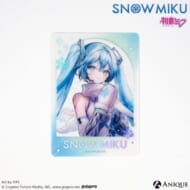 初音ミク [SNOW MIKU] 雪ミク 描き下ろしイラスト【四季の移ろい】初音ミク Art by PiPi 箔押しクリアフォトカード>