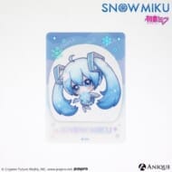 初音ミク [SNOW MIKU] 雪ミク 描き起こしミニキャライラスト【四季の移ろい】初音ミク 箔押しクリアフォトカード>