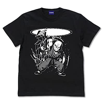 ドラゴンボールZ クリリン 気円斬Tシャツ ブラック Mサイズ