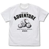 ドラゴンボール ブルマのバイク Tシャツ/WHITE-L