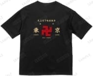 東京リベンジャーズ 東京卍會 BIGシルエットTシャツ ブラック ユニセックスLサイズ>