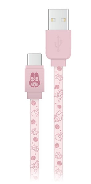 サンリオキャラクターズ USB Type-C対応 同期&充電ケーブル マイメロディ>