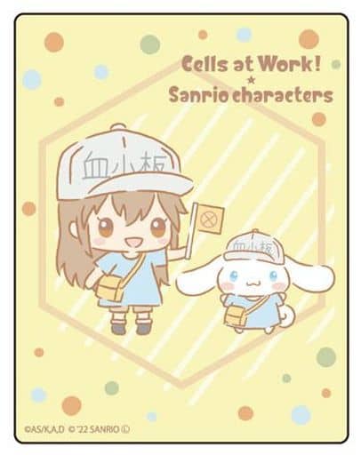 キャラフレームカード「はたらく細胞×サンリオキャラクターズ」03/血小板・シナモロール>