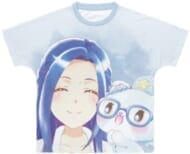 ミュークルドリーミー みっくす! すう&今井ことこ Ani-Art aqua label フルグラフィックTシャツ ブルー ユニセックスLサイズ