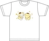 しろたん×サンリオキャラクターズ Tシャツ/しろたん×ポムポムプリン(L)