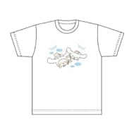 しろたん×サンリオキャラクターズ Tシャツ/しろたん×シナモロール(L)>