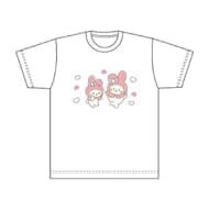 しろたん×サンリオキャラクターズ Tシャツ/しろたん×マイメロディ(L)>