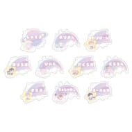 夢王国と眠れる100人の王子様×サンリオキャラクターズ おなまえプレートバッジ 01/ブラインド(全10種)(ミニキャライラスト)>