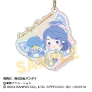 Yes!プリキュア5GoGo!×サンリオキャラクターズ オーロラアクリルキーホルダー05 キュアアクア×タキシードサム>