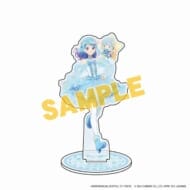 アイカツ!シリーズ×サンリオキャラクターズ ホログラムアクリルスタンド 05 湊みお×リトルツインスターズ(等身イラスト)>