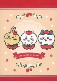 ちいかわ なんか小さくてかわいいやつ いちごパンツ Strawberry Party メモミニ>
