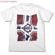 機動戦士ガンダム ジオン公国軍旗フォトプリントTシャツ WHITE L>