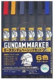塗料 GUNDAM MARKER ゼータガンダムベーシックセット(6色セット)>
