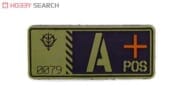 機動戦士ガンダム ジオン公国軍血液型PVCパッチ/A+