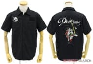 機動戦士ガンダムUC ユニコーンガンダム 刺繍ワークシャツ BLACK XL