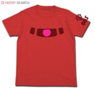 機動戦士ガンダム シャアザクモノアイ蓄光Tシャツ FRENCH RED XS>