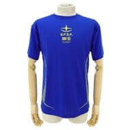 機動戦士ガンダム 地球連邦軍ドライTシャツ COBALT BLUE XL>