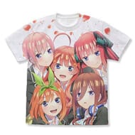 五等分の花嫁   フルグラフィックTシャツ/WHITE-S>