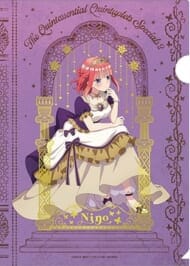 五等分の花嫁* 箔入りA4クリアファイル(深窓の令嬢) /(2)中野 二乃