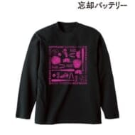 キャラクターモチーフ ロングTシャツ ブラック ユニセックスSサイズ 「忘却バッテリー」>