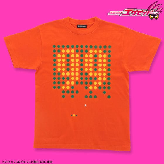 仮面ライダーエグゼイド 宝生永夢 Tシャツ 99柄 オレンジ
