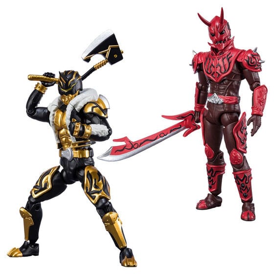 SHODO-X 仮面ライダー電王 モモタロスイマジン&キンタロスイマジンセット(プレバン限定)>