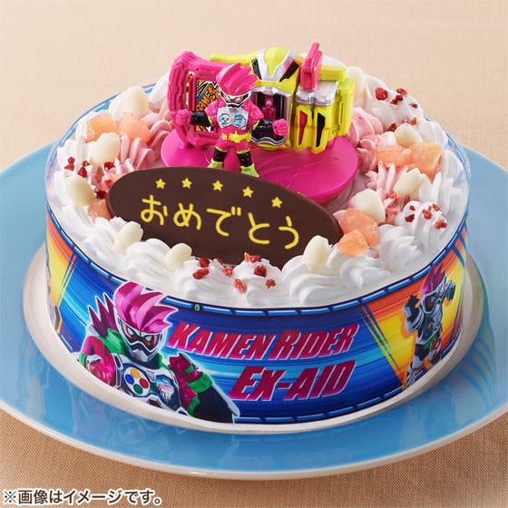 キャラデコお祝いケーキ 仮面ライダーエグゼイド(5号サイズ)>
