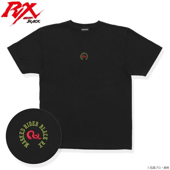 仮面ライダーBLACK RX 刺繍ロゴ Tシャツ