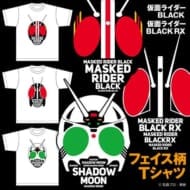 仮面ライダーBLACK/BLACK RX フェイスTシャツ>
