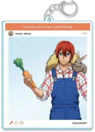 弱虫ペダル LIMIT BREAK 描き下ろし SNS風アクリルキーホルダー【新開隼人】お仕事チャレンジ!ver.