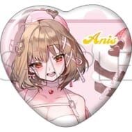 勝利の女神:NIKKE ハート型缶バッジ アニス バレンタインver.