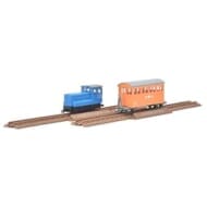 HOゲージ 32755 鉄道コレクション ナローゲージ80 猫山森林鉄道 ディーゼル機関車(青色)+客車 2両セットD