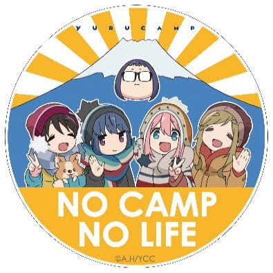 リフレクターマグネットステッカー 01 NO CAMP NO LIFE