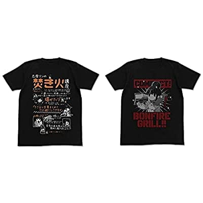 リンの焚き火講座 Tシャツ/BLACKーL(再販)