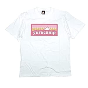 ゆるキャン ふじさんロゴ Tシャツ なでしこ M ホワイト