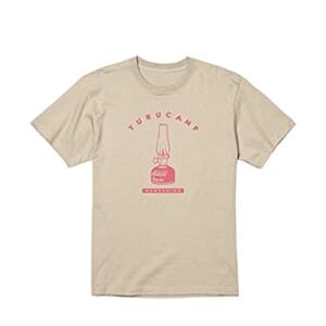 ゆるキャン△ 各務原なでしこ モチーフ柄 Tシャツ レディース M