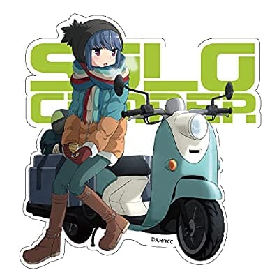 ゆるキャン△』 志摩リン 屋外対応ステッカー