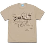 ゆるキャン△ 志摩リンのソロキャンプ Tシャツ ライトベージュ XLサイズ
