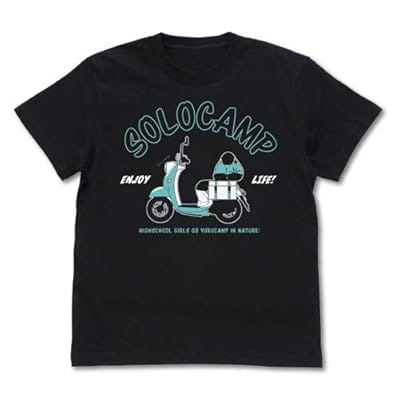 志摩リンのスクーター Tシャツ/BLACKーL